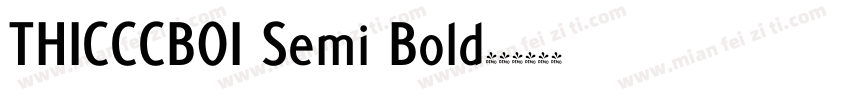 THICCCBOI Semi Bold字体转换